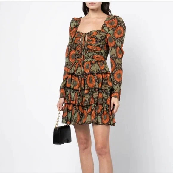 NWT Ulla Johnson Naiya Long Sleeve dress Sz 10